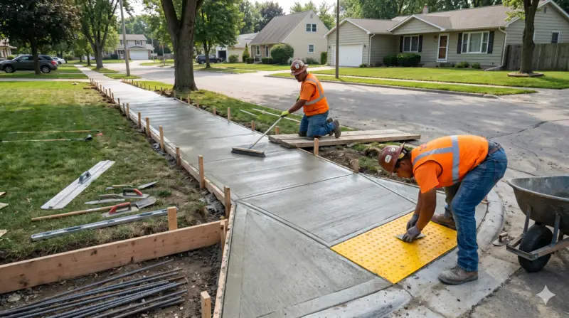Commercial concrete flatwork by Goshen Solutions