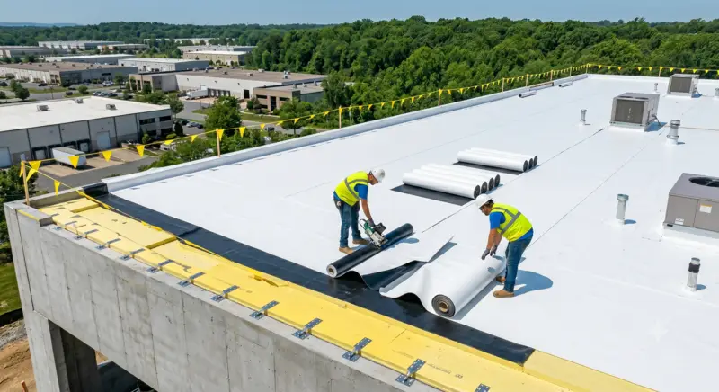 New construction roofing installation by Goshen Solutions in Tampa Bay